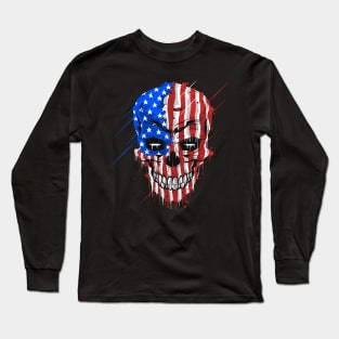 Skull USA Long Sleeve T-Shirt